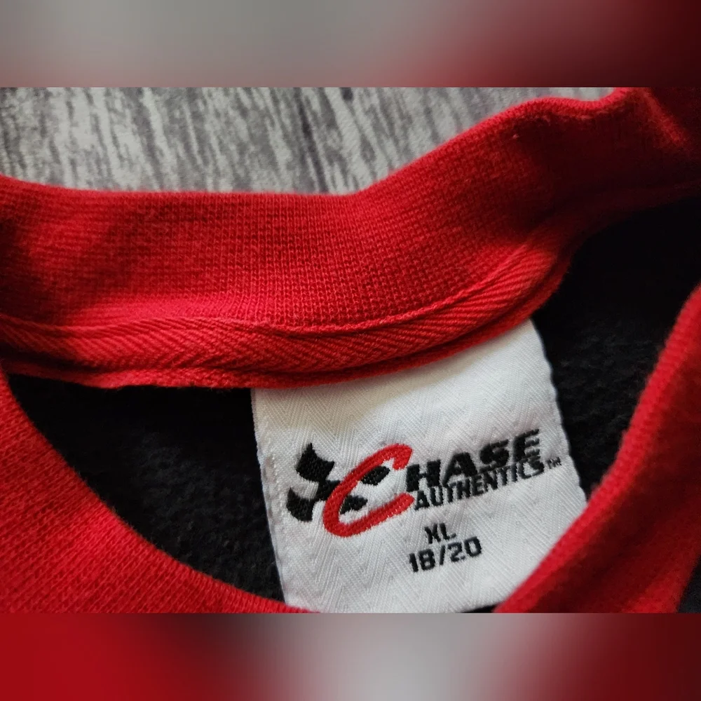Chase Authentics‎ Earnhardt Jr Racing Sweatshirt Black Red XL 18/20 Y2K